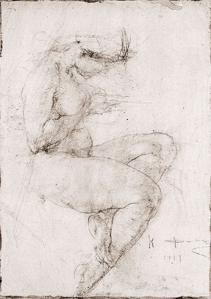  Nicolai Ivanovich Fechin —— 坐着的裸女 (4)